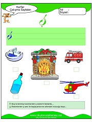 Ş Sesi Çalışma Sayfaları